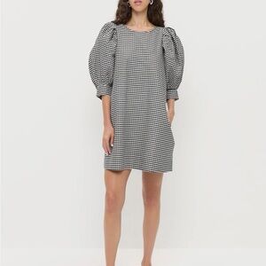 Loeffler Randall gingham dress NWT